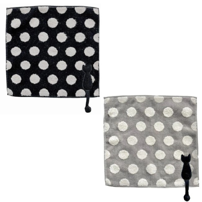 Serviette japonaise en coton à pois – Modèle Monotone Dots – Atsuko Matano Serviette japonaise en coton à pois Monotone Dots Atsuko Matano