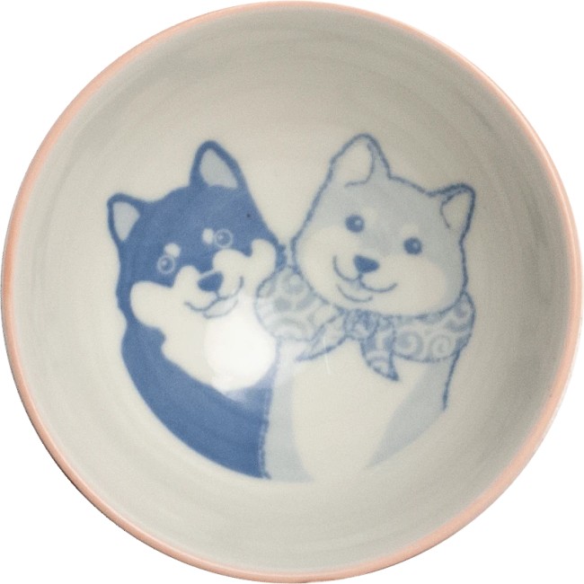 Bol japonais en porcelaine motif Shiba Rose