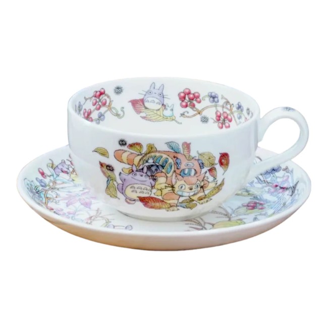 tasse sous-tasse Totoro porcelaine japonaise baies Studio Ghibli tasse sous-tasse Totoro porcelaine japonaise baies Studio Ghibli