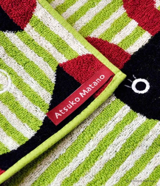 Mini serviette japonaise Bunny ST couleur vert – Atsuko Matano mini serviette japonaise Bunny ST verte Atsuko Matano