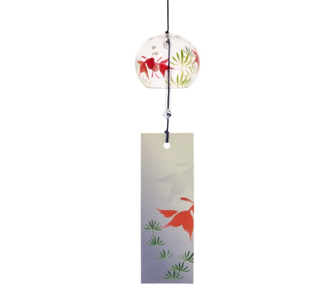 furin japonais cristal kingyo carillon en verre soufflé