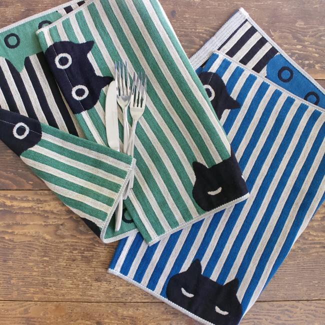 serviette d'Atsuko Matano à utiliser en essuie-main, torchon et/ou en set de table.