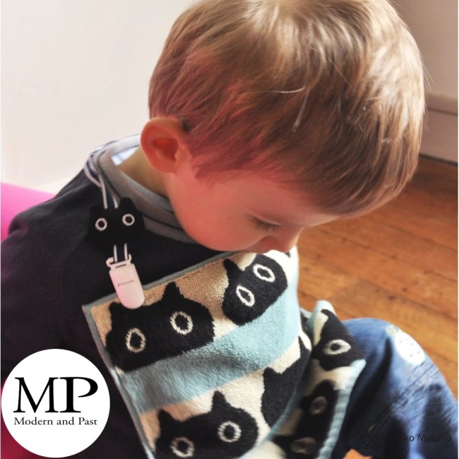 Pinces à serviette japonaises Chat Mémé bleu – Atsuko Matano pinces à serviette japonaises bleu marine Chat Mémé Atsuko Matano