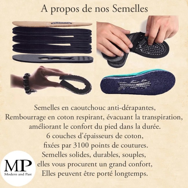 Chaussures asiatiques bleues à pois en coton Chaussures asiatiques en coton bleues à pois blancs