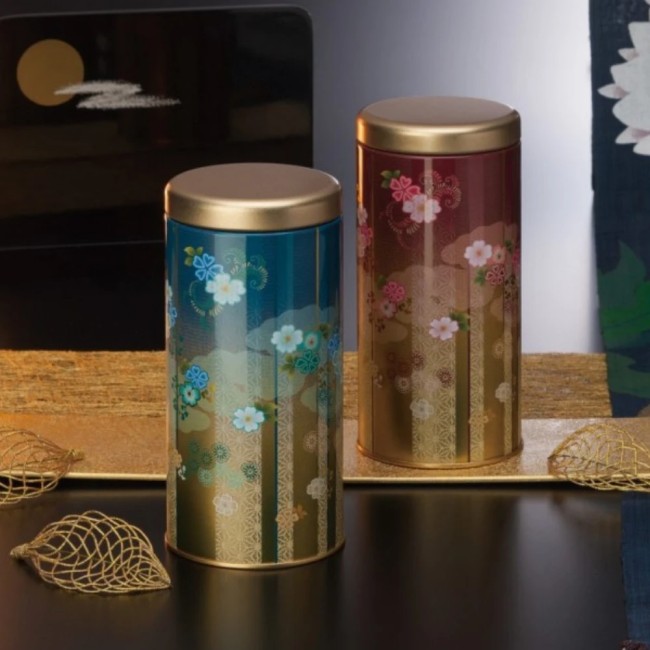 Boîte à thé japonaise rouge Hanatsukiyo 200 g