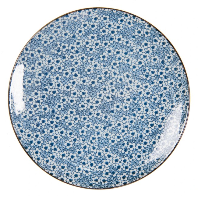 Assiette japonaise Fleurs de printemps – Modern and Past assiette japonaise fleurs de printemps bleue 25,5 cm