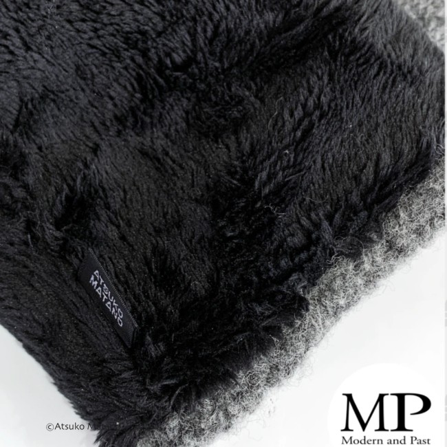 Mitaines laine Peeping Mémé mitaines japonaises laine grises Peeping Mémé Atsuko Matano