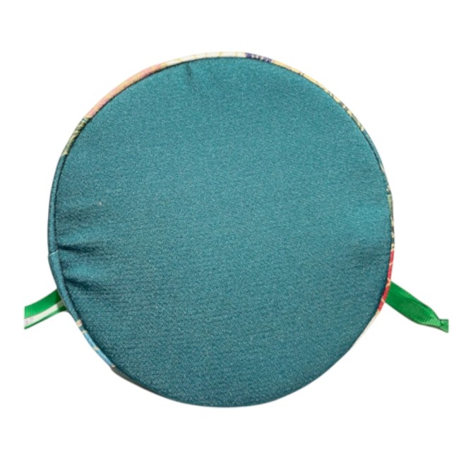 Sac de Kimono vert motifs fleurs avec fermeture à coulisse