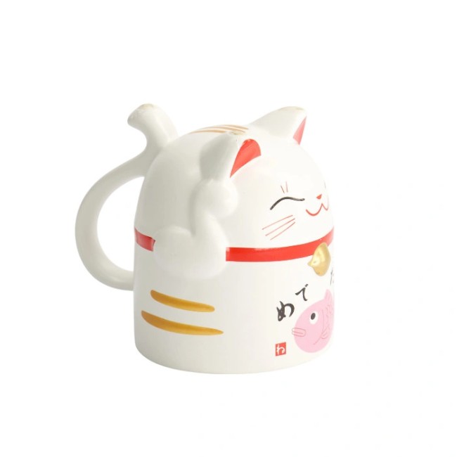 Mug Maneki Neko rose – céramique japonaise kawaii Mug japonais Maneki Neko rose – céramique kawaii 350 ml
