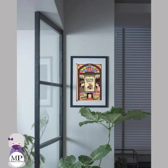 Chemise A4 Ghibli Art Déco – Umi et Shun – La Colline aux Coquelicots