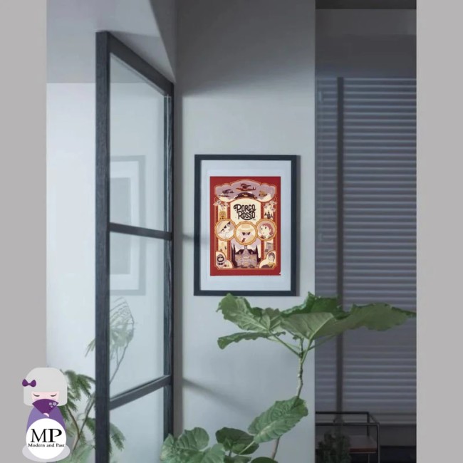 Chemise A4 Porco Rosso style Art Déco – Ghibli – Fabriquée au Japon