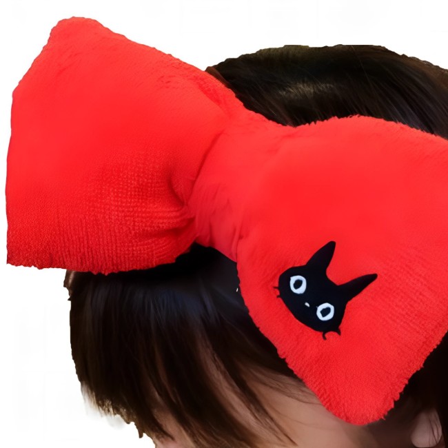 Bandeau à nœud Kiki en coton rouge – Studio Ghibli