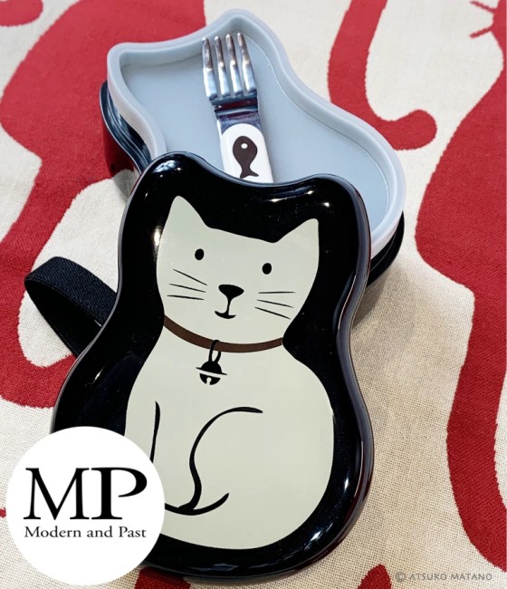 bento japonais noir Chat Neko Atsuko Matano