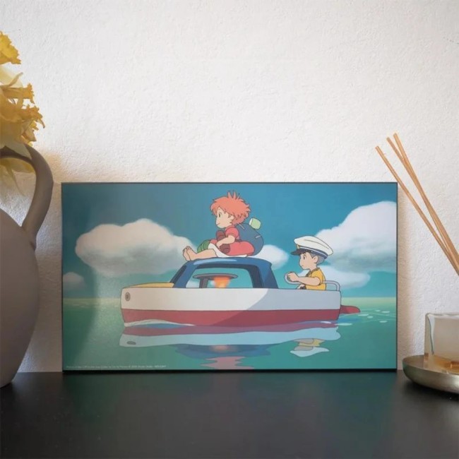 Tableau Ponyo et Sosuke – Studio Ghibli – 38×21 cm