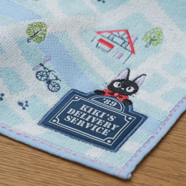 Mini serviette Jiji Plan de la ville – Kiki la Petite Sorcière Mini serviette Plan de la ville Jiji – Kiki la Petite Sorcière – Studio Ghibli