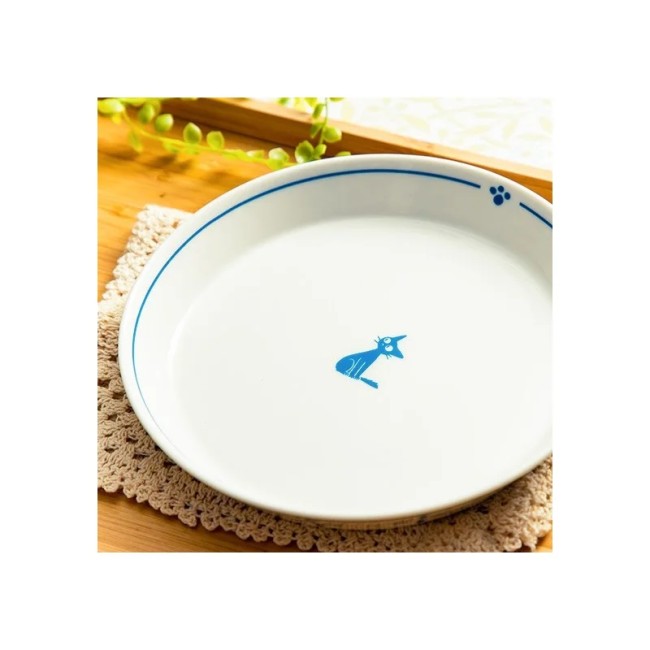 Assiette Osono Jiji en céramique – Produit Studio Ghibli Assiette Osono 18 cm Jiji – Kiki la Petite Sorcière