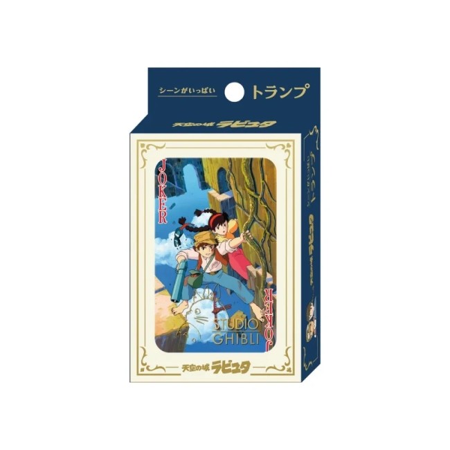 Jeu de cartes Le Château dans le Ciel – Studio Ghibli – Fabriqué au Japon Jeu de cartes Studio Ghibli Le Château dans le Ciel avec illustrations du film, fabriqué au Japon