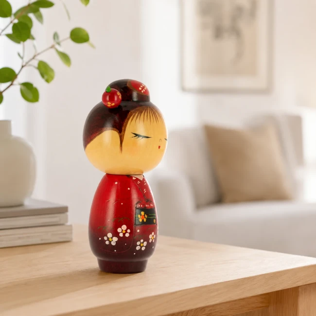 Poupée Kokeshi Shiraume japonaise 16,5 cm - Modern and Past