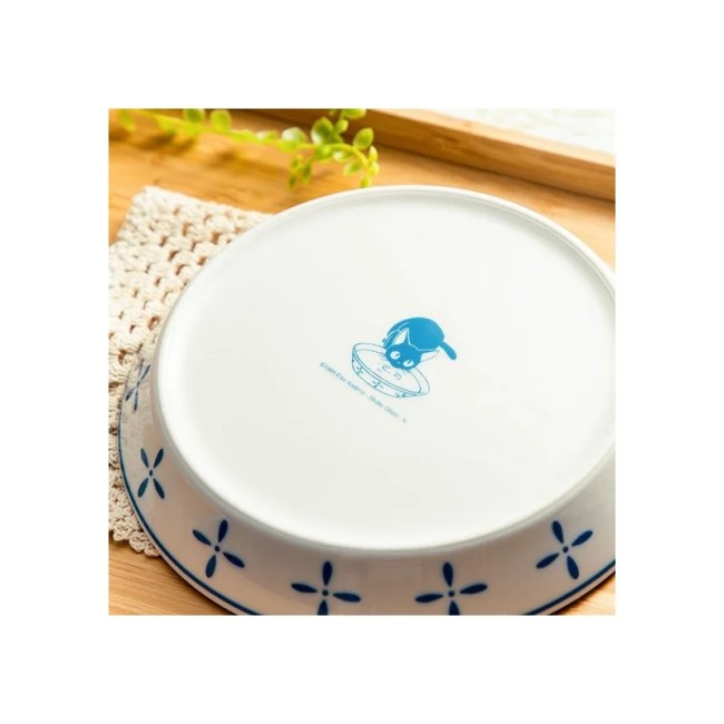 Assiette Osono Jiji en céramique – Produit Studio Ghibli Assiette Osono 18 cm Jiji – Kiki la Petite Sorcière