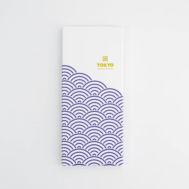 Coffret 5 paires de baguettes japonaises Vague bleue Nami