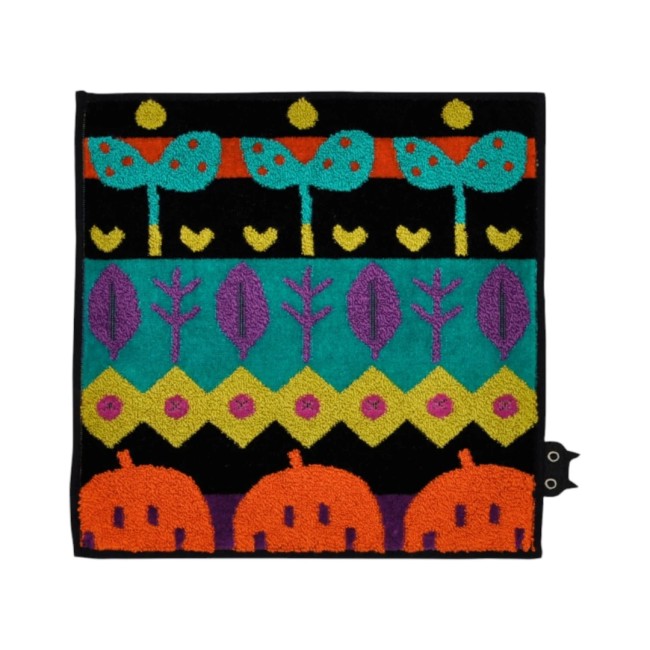 Mini serviette japonaise Happy Motif noir – Atsuko Matano mini serviette japonaise Happy Motif noir Atsuko Matano