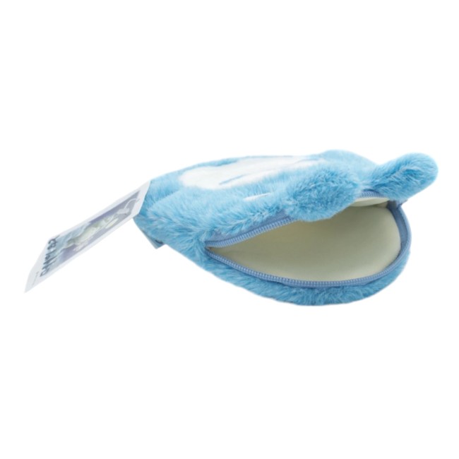 Porte-monnaie Totoro bleu ouvert en peluche
