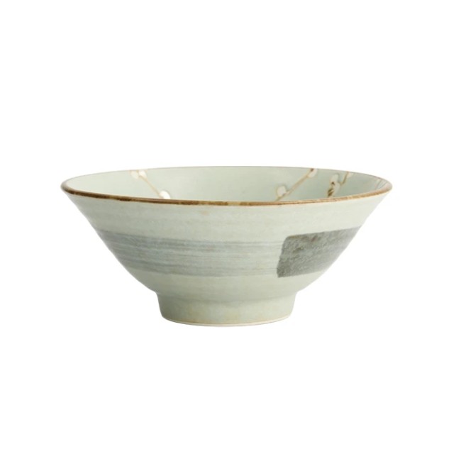 Bol ramen Vert Soshun en céramique – Modern and Past bol japonais ramen Vert Soshun en céramique avec fleurs de cerisier