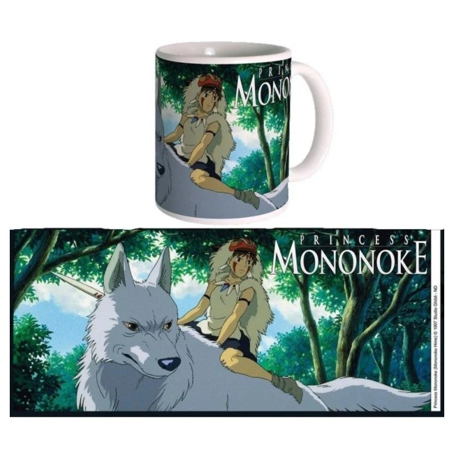 mug Princesse Mononoké et Moro céramique Studio Ghibli