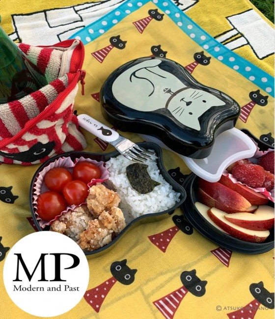 bento japonais noir Chat Neko Atsuko Matano