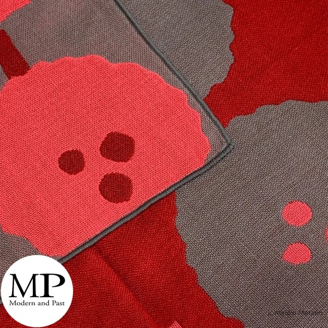 Furoshiki rouge Feel Happy Atsuko Matano en gaze de coton 60x60