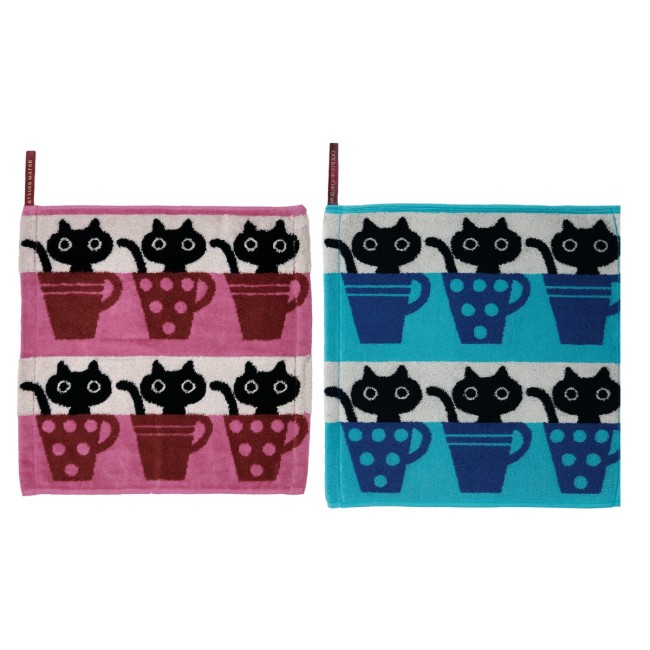 Serviette japonaise en coton – Modèle Cup Mémé – Atsuko Matano Serviette japonaise en coton Cup Mémé Atsuko Matano