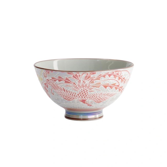 Bol japonais Phoenix rouge – porcelaine Tokyo Design Studio