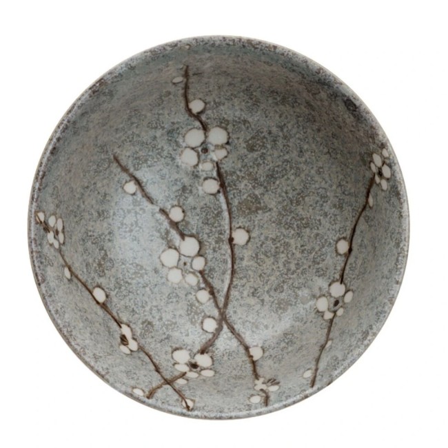 bol ramen japonais Soshun gris 900 ml fabriqué au Japon bol japonais à ramen Soshun Tayo gris 17 cm fleurs de cerisier