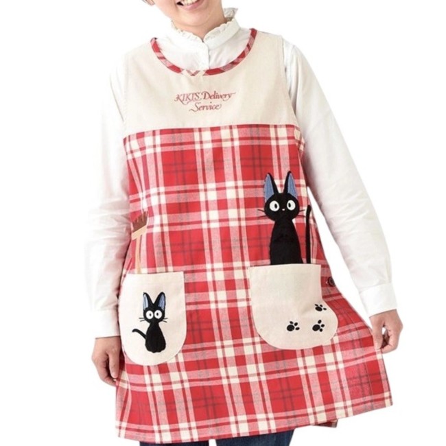 Tablier à carreaux Jiji de Kiki la petite sorcière - Modern and Past à Brest Tablier à carreaux Jiji de Kiki la petite sorcière - Modern and Past à Brest
