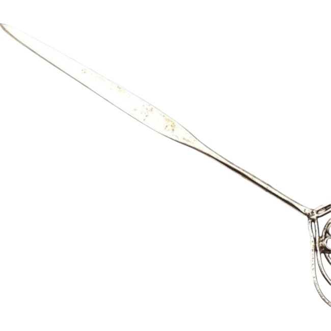 Pic à cheveux japonais en métal – Motif fleurs de cœur