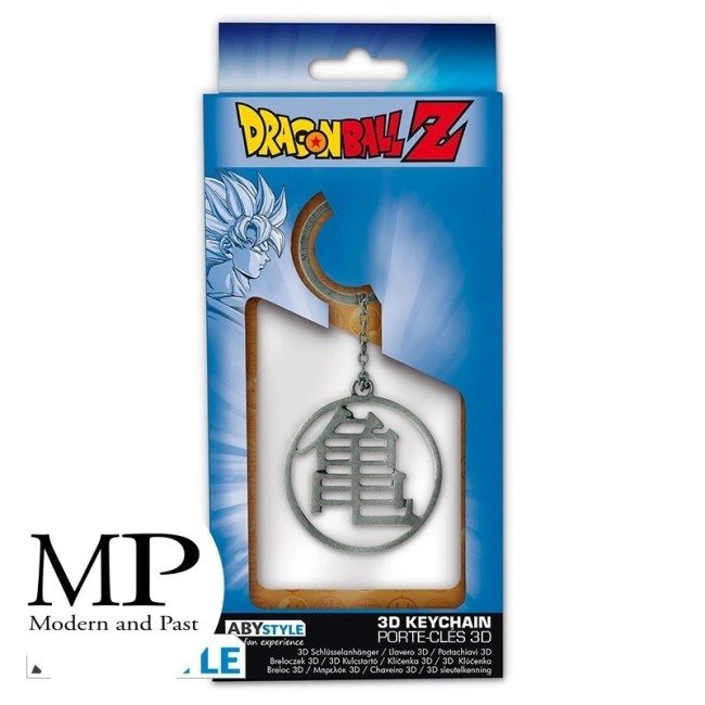 Porte-clés Dragon Ball Kame Symbol en métal 3D