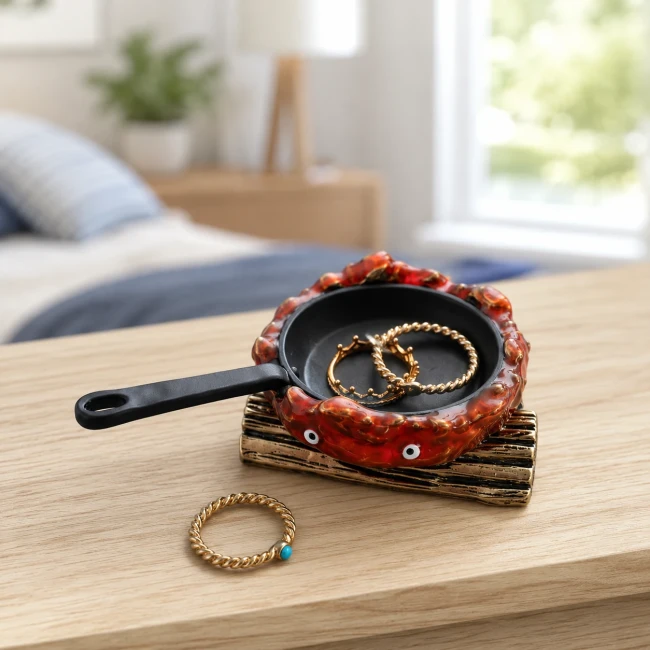Plateau à bijoux Calcifer avec bagues pour petits objets - Modern and Past