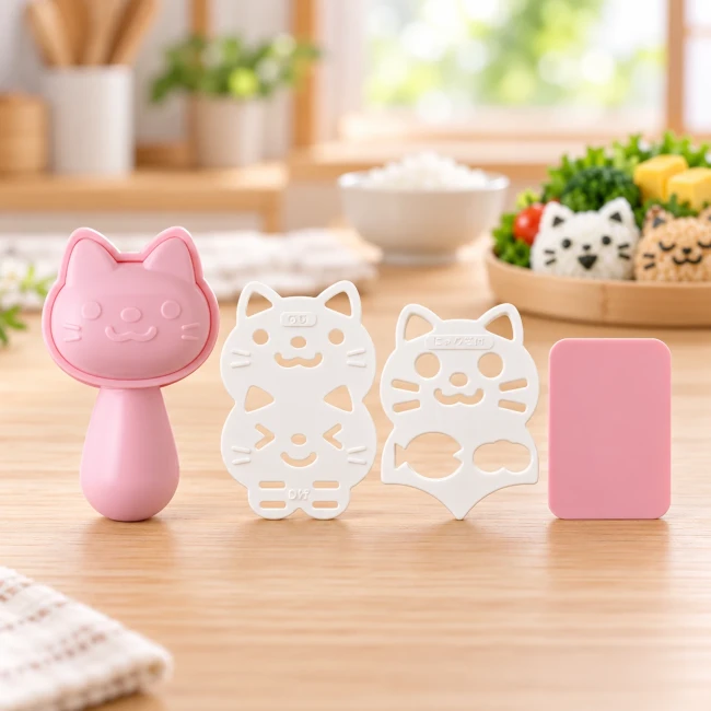 Kit Moule à Onigiri Chat Neko Kao – Fabrication Japon
