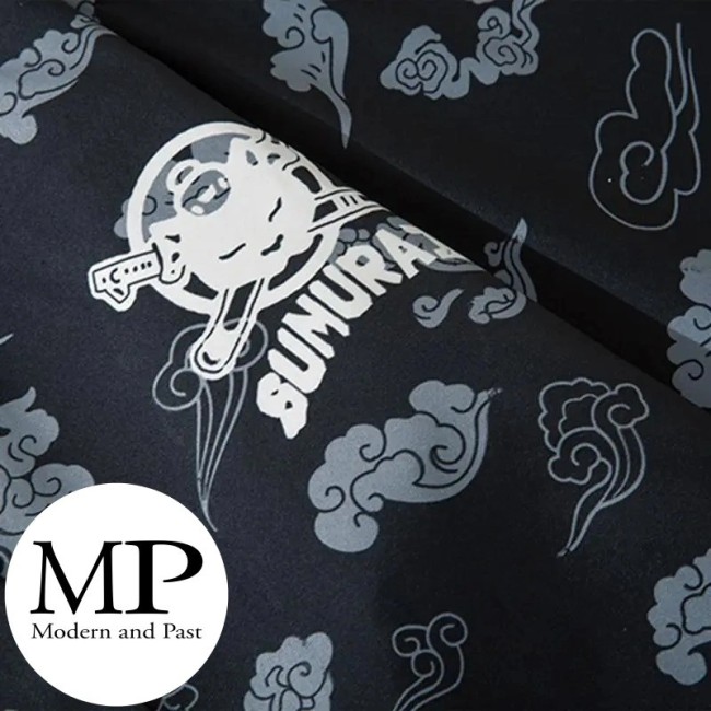 Kimono japonais Samouraï Chat Neko – Haori streetwear unisexe Kimono moderne japonais Samouraï Chat Neko haori unisexe