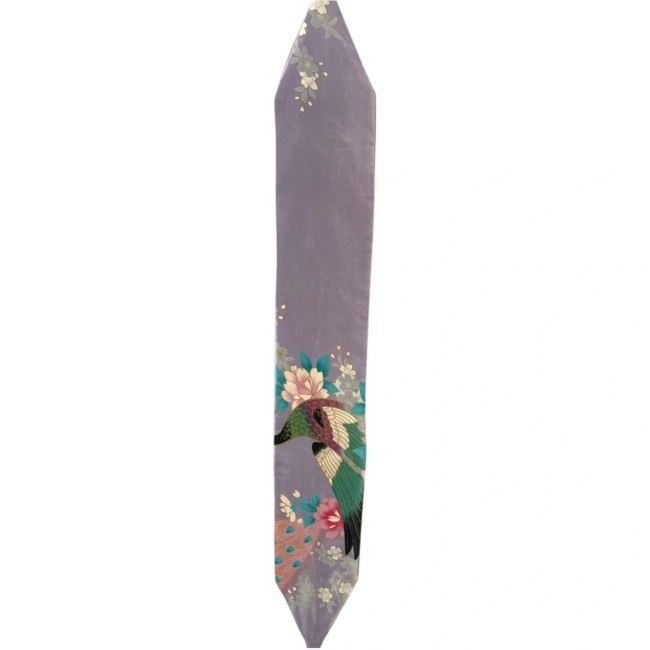 Obi - Ceinture japonaise - mauve - motifs à fleurs et paon - accessoire de Kimono - magasin japonais - boutique japonaise | Modern and Past à Brest Obi - Ceinture japonaise - mauve - motifs à fleurs et paon - accessoire de Kimono - magasin japonais - boutique japonaise | Modern and Past à Brest