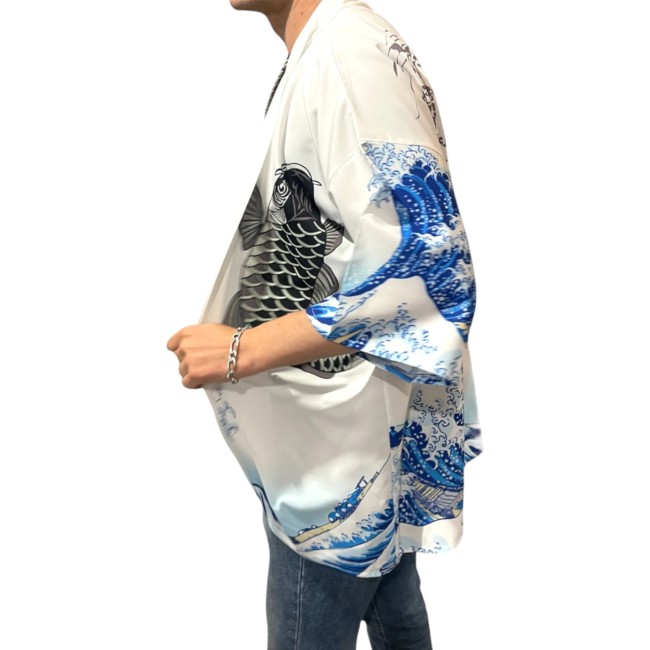 Kimono moderne japonais unisexe à la mode japonaise fabriqué dans un polyester de haute qualité ce qui leurs confères un grand confort