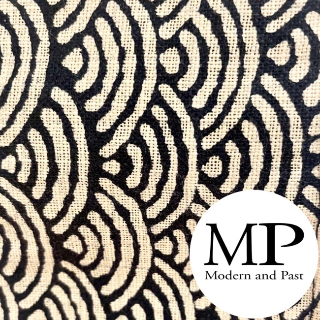 obi japonais coton motif vagues Nami