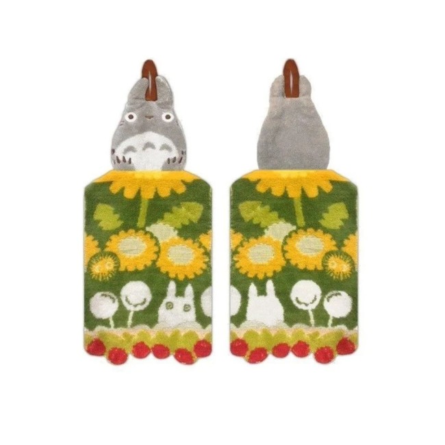 Serviette mascotte Totoro gris 20 x 45 cm de Mon voisin Totoro Serviette mascotte Totoro gris 20 x 45 cm - Mon voisin Totoro - licence officielle - Modern and Past à Brest - boutique magasin Studio Ghibli