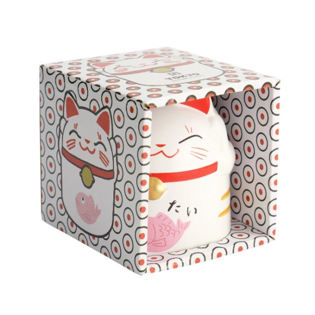 Mug Maneki Neko rose – céramique japonaise kawaii Mug japonais Maneki Neko rose – céramique kawaii 350 ml