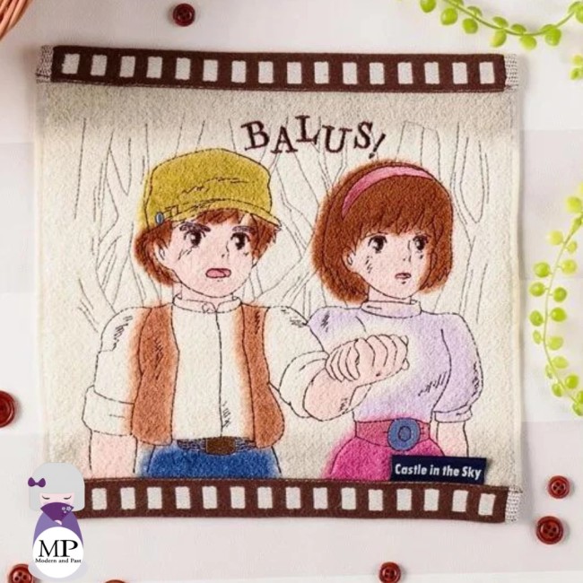 Mini serviette Balus – Sheeta et Pazu – Studio Ghibli