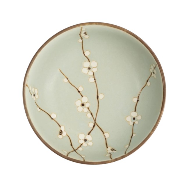 Bol japonais Donburi vert Soshun fleurs de cerisier 1200 ml