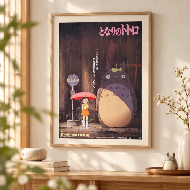 Chemise A4 affiche japonaise Mon Voisin Totoro Studio Ghibli - Modern and Past