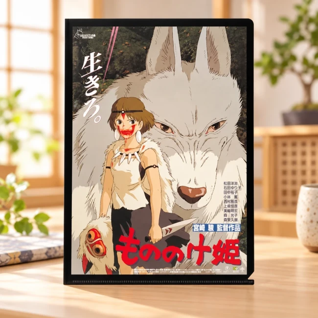 Chemise A4 affiche Princesse Mononoké Studio Ghibli - Modern and Past