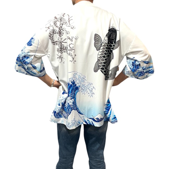 Kimono moderne japonais unisexe à la mode japonaise fabriqué dans un polyester de haute qualité ce qui leurs confères un grand confort