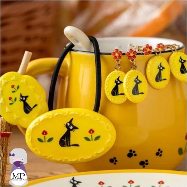 Élastique à cheveux Jiji jaune Kiki la petite sorcière Studio Ghibli